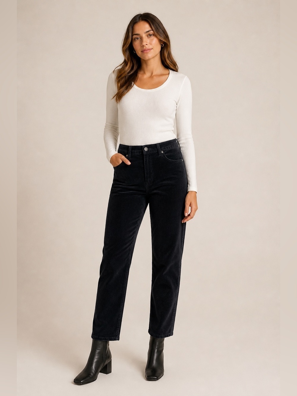 Good American Good Legs Velvet Pants size 24